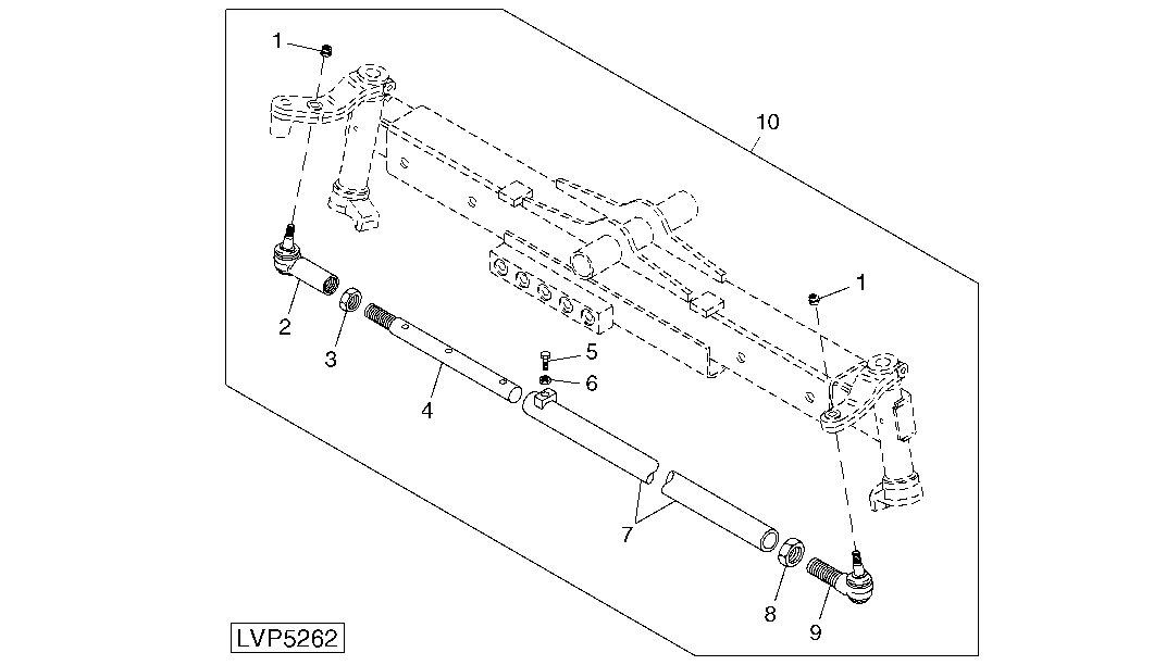 TIE ROD (2WD WITH ADJUSTABLE STEERING CYLINDER)
