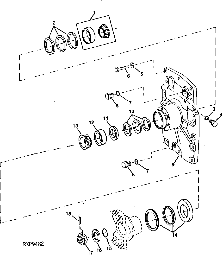 Input Quill Assembly (Front) (No Disconnect) (Non-Oscillating)