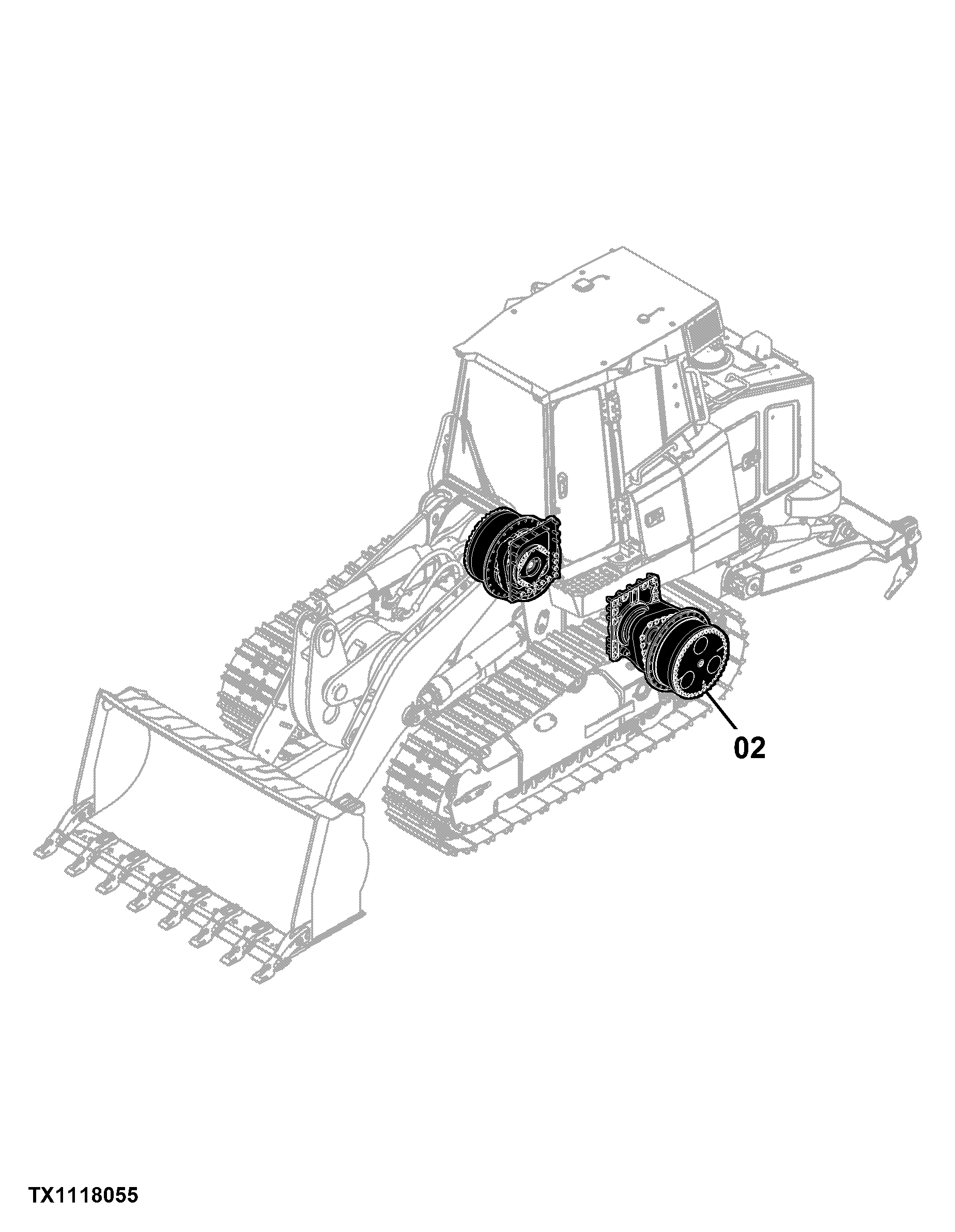 755K Crawler Loader (PIN: 1T0755KX_ _E192242-339325)