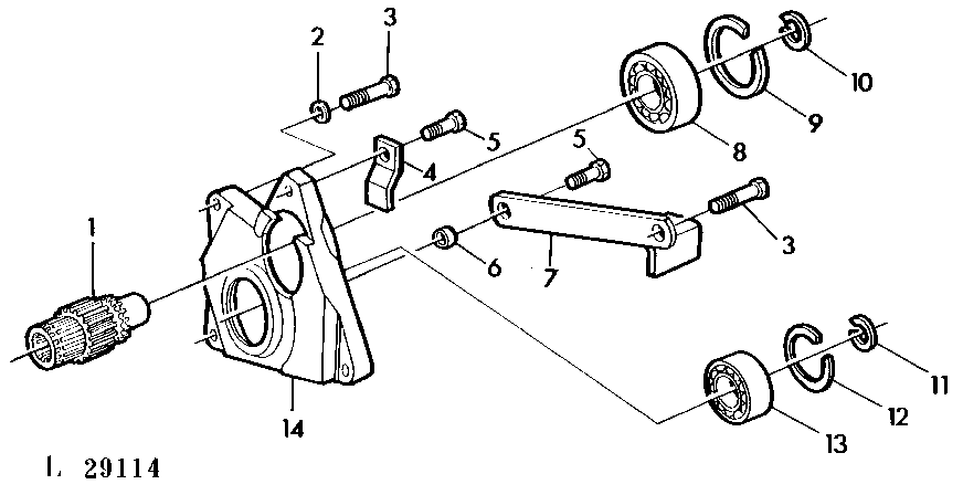 FRONT BEARING SUPPORT (COLLAR-SHIFT TRANSM.)