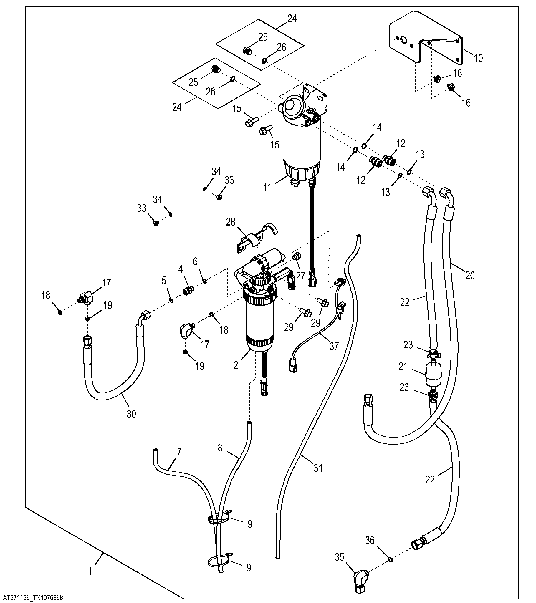 Severe Duty Fuel Filter and Water Separator Kit