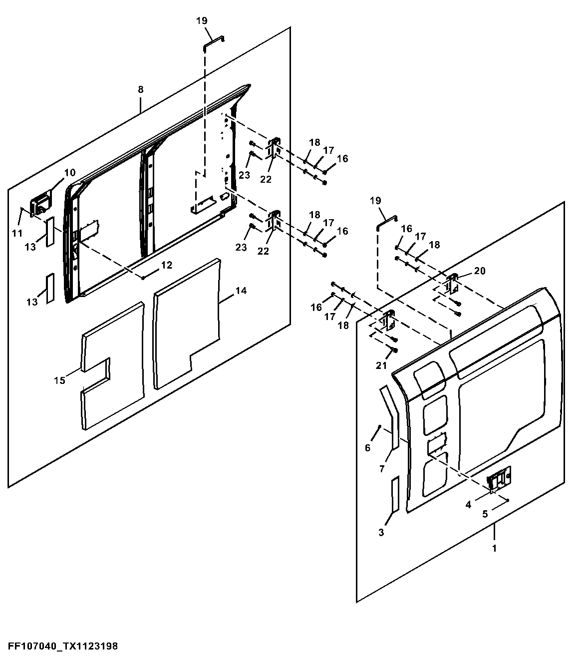 Cooling Package and Hydraulic Pump Compartment Doors
