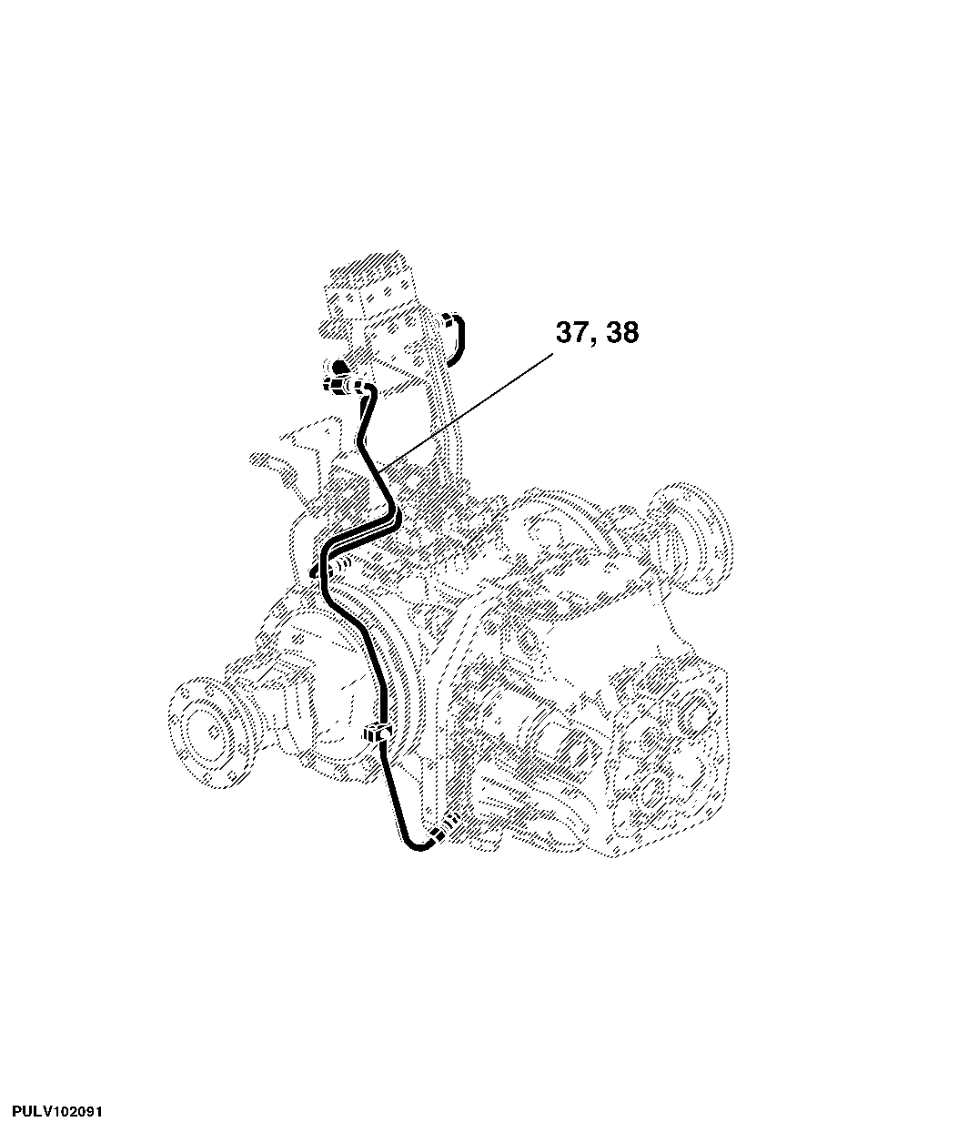 71 Selective Control Valve, Controls And Lines Tractor