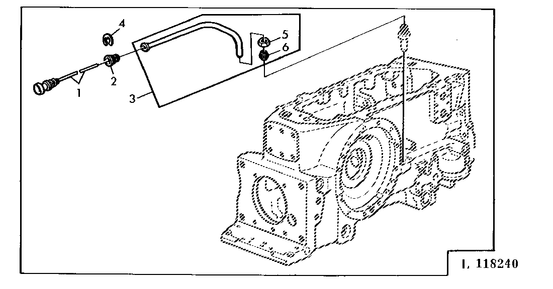 TRANSM. CASE/OIL DIPSTICK (W/SYNCHR. TRANSM. AND INCR. LIFT. CAPY.)