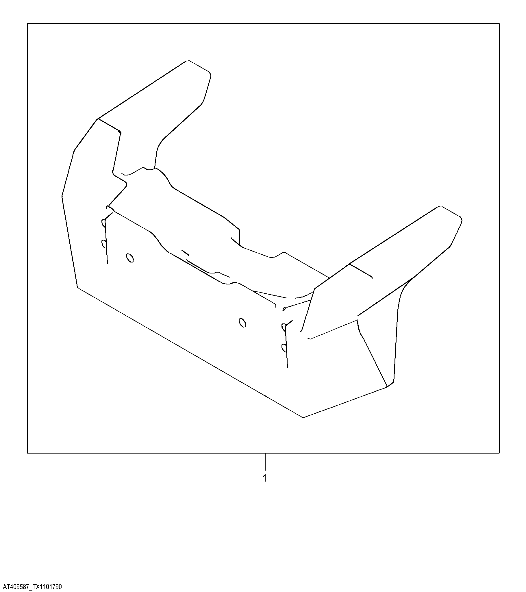 Front Counterweight Kit, 454 kg (1000 lbs.)
