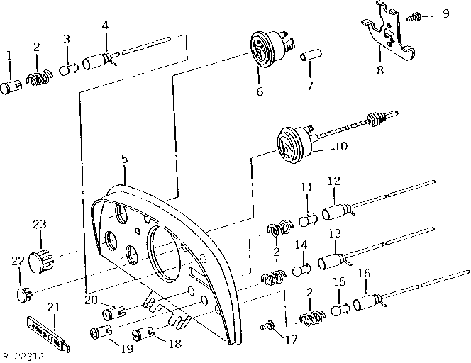 INSTRUMENT PANEL, INSTRUMENTS, AND INDICATOR LAMPS