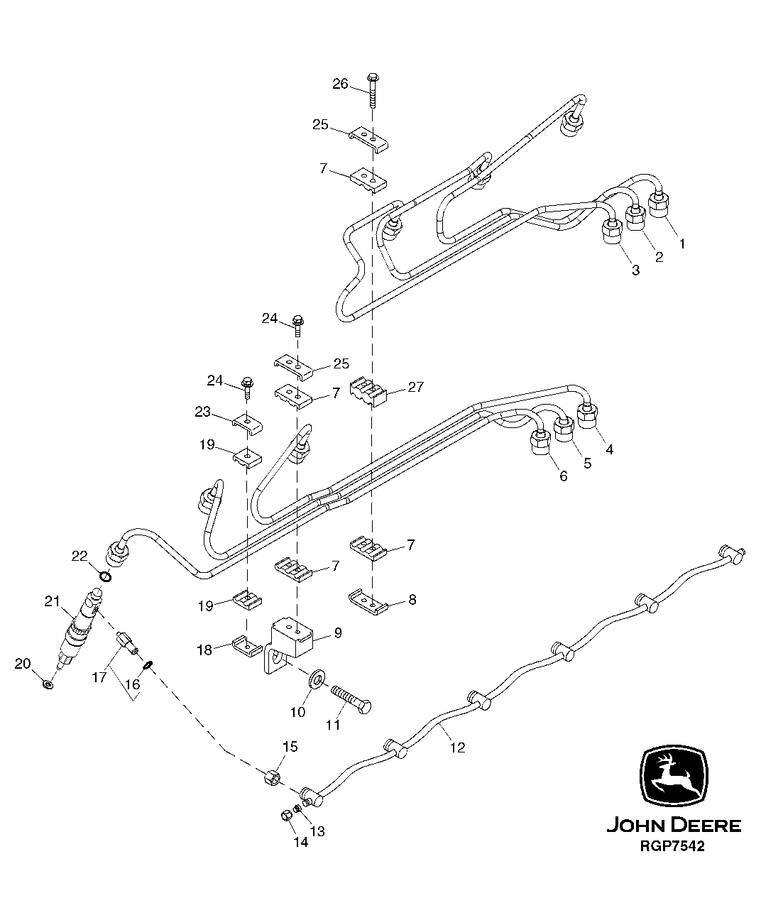 Fuel Injection Nozzles and Lines ( - 199999)