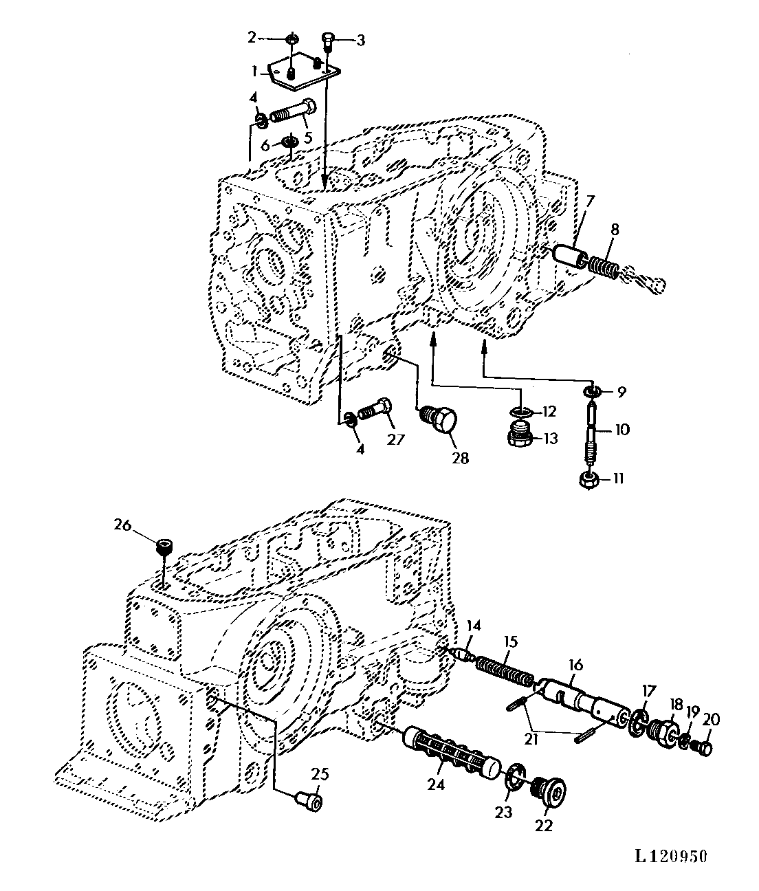 TRANSMISSION CASE/SYNCHRO. TRANSMISSION (W/INCREASED LIFT)