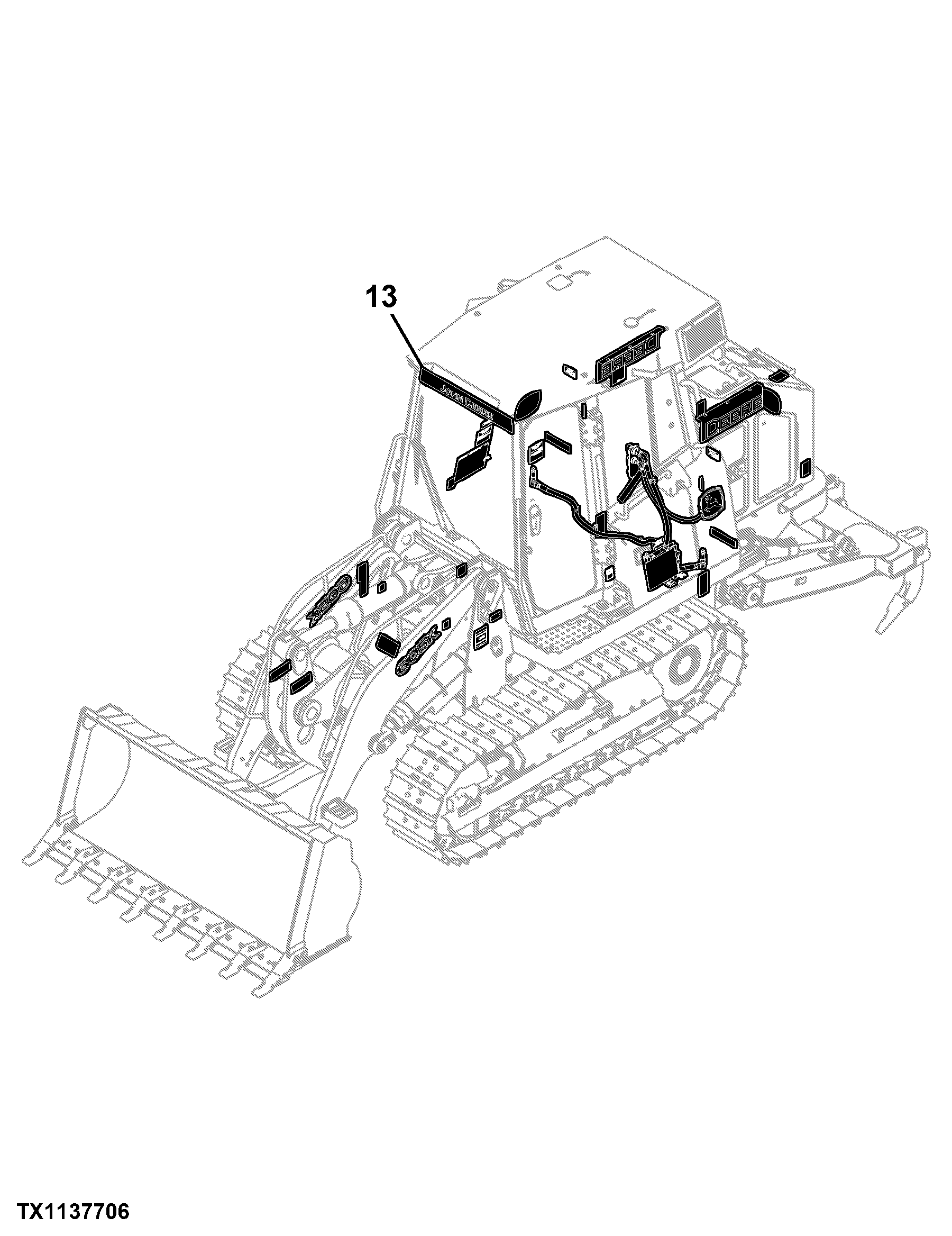 605K Crawler Loader (PIN: 1T0605KX_ _E237629- )