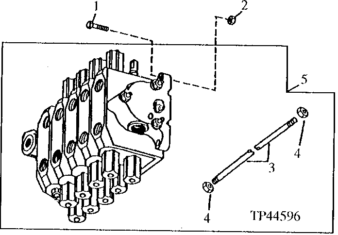 Backhoe Control Valve (Husco) (SN 798065-801199 4-Function) (SN 796891-801199 5-Function) (SN 799622-801199 6-Function)