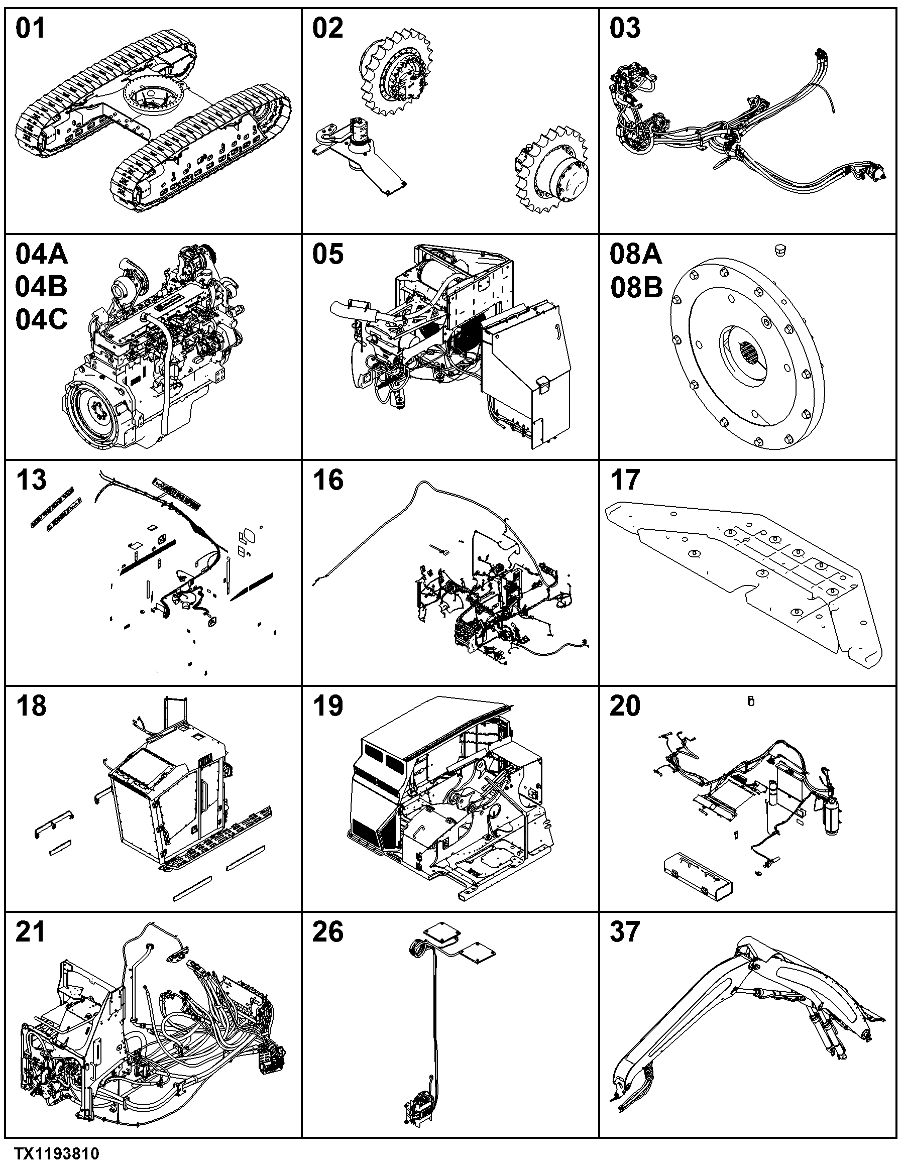 803MH Tracked Harvester (PIN: 1T0803MH_ _C270423- )(PIN: 1T0803MH_ _D270423- )