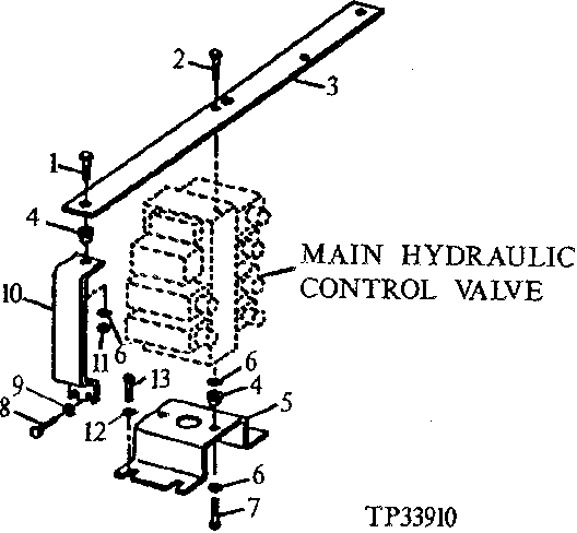 HYDRAULIC CONTROL VALVE MOUNTING BRACKETS ( - 556935)