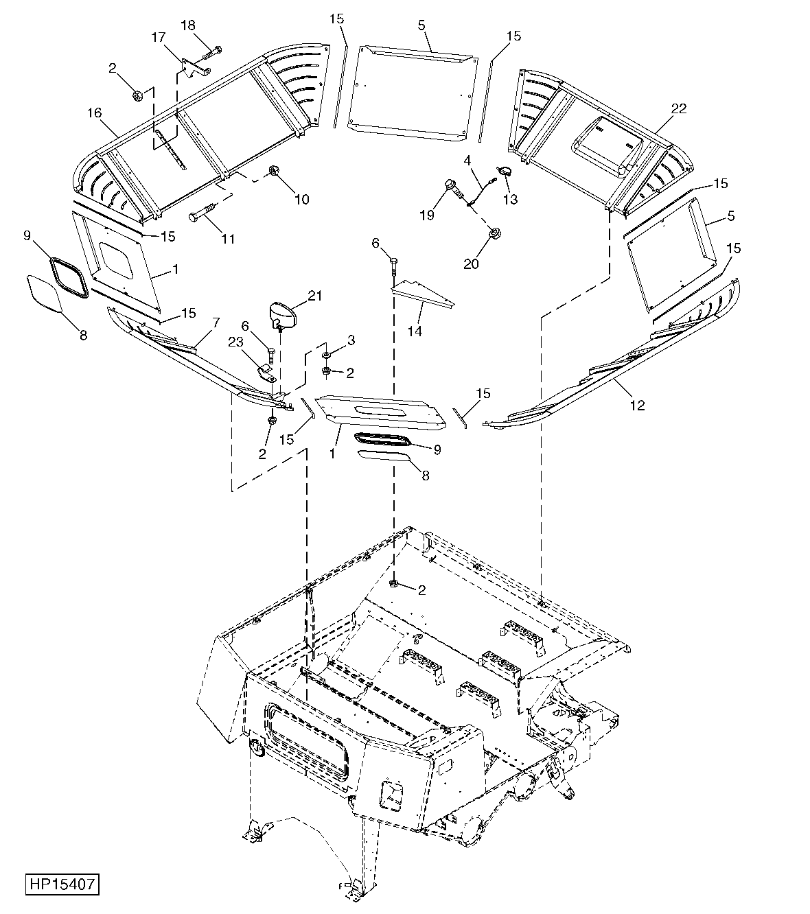 Grain Tank Extensions (High Unloading Rate)