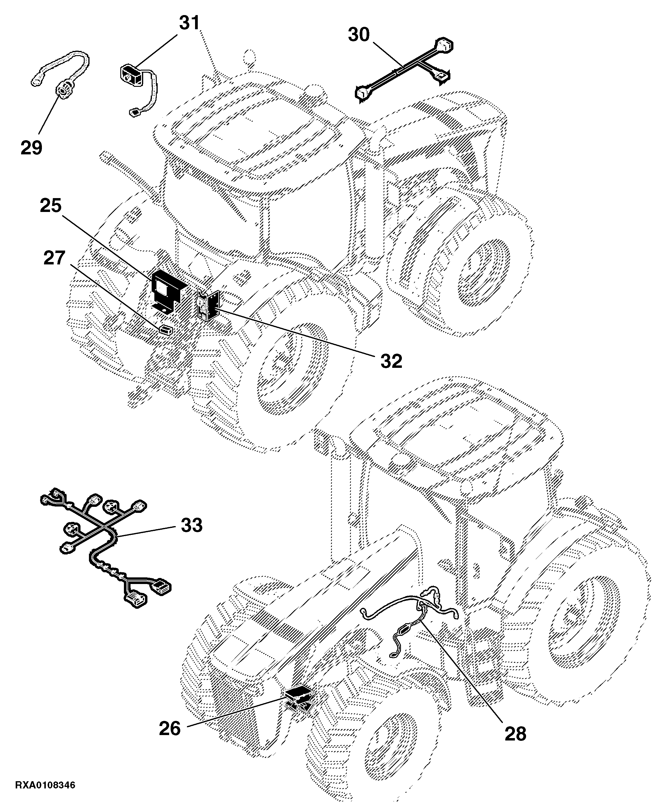 41 ENGINE AND CHASSIS WIRING HARNESS (8320R_RUSSIAN)