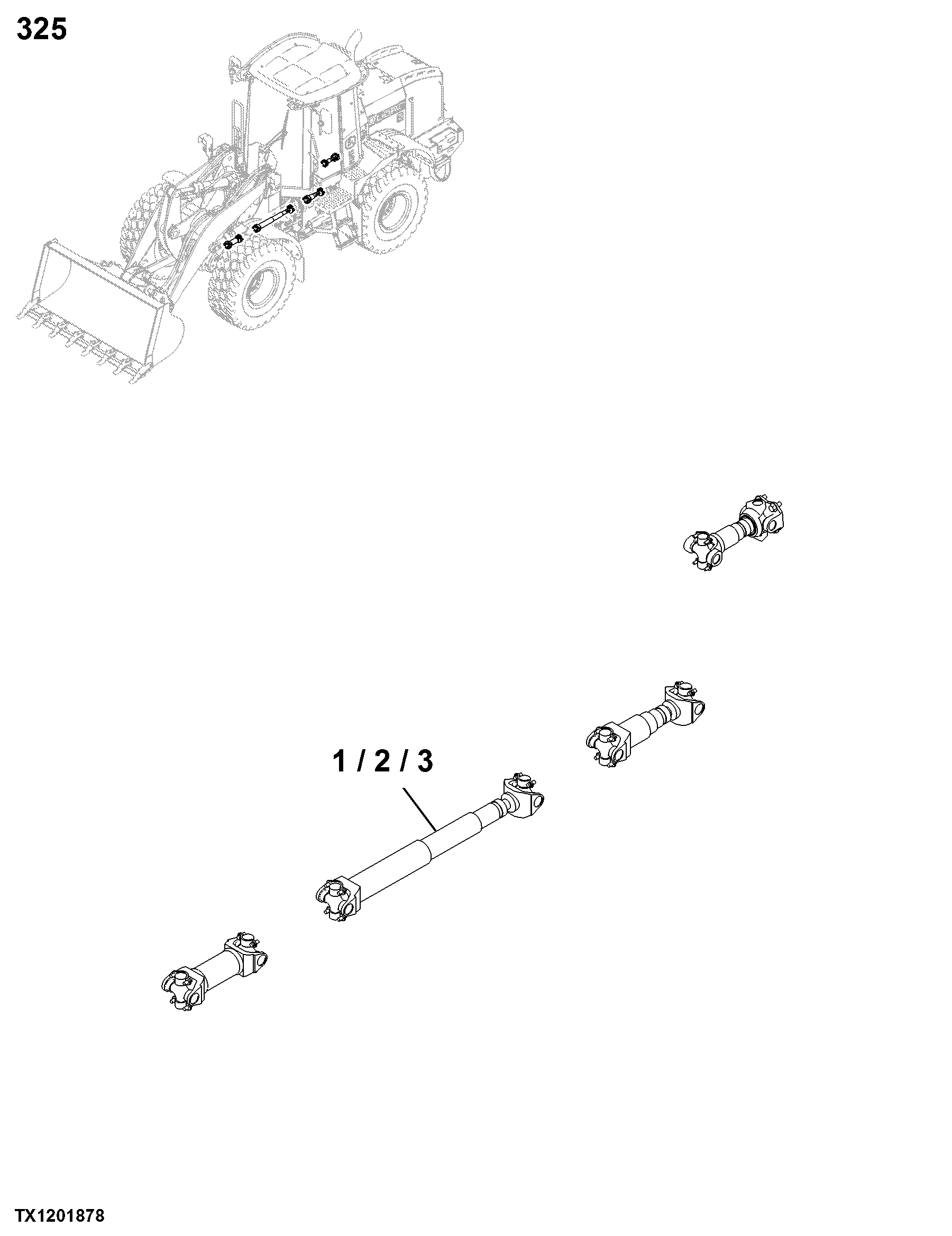 0325 Input Drive Shafts and U-Joints