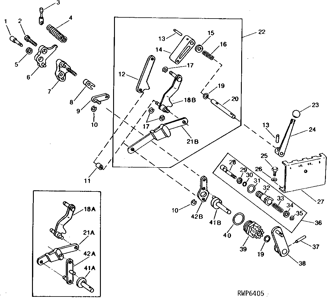 Rockshaft Control Linkage and Load Selector Control