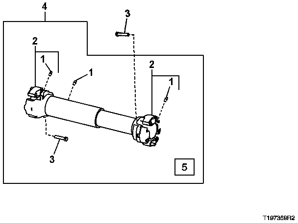 WINCH DRIVE SHAFT (DANA) (SERIAL NO. 586629- ) (DD)