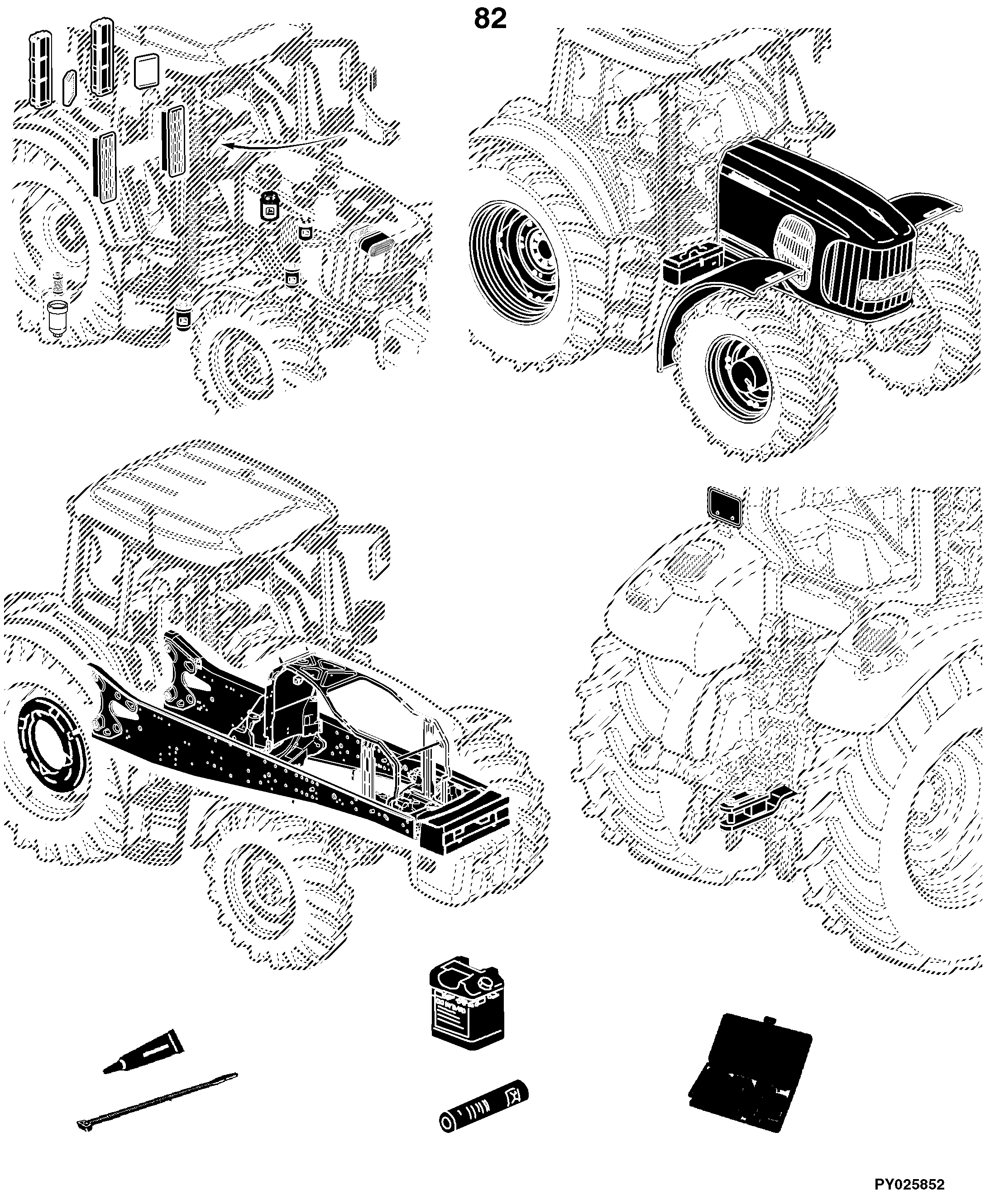 7130 Tractor (Engine 6068HL280,4045HL288) (North America Edition)