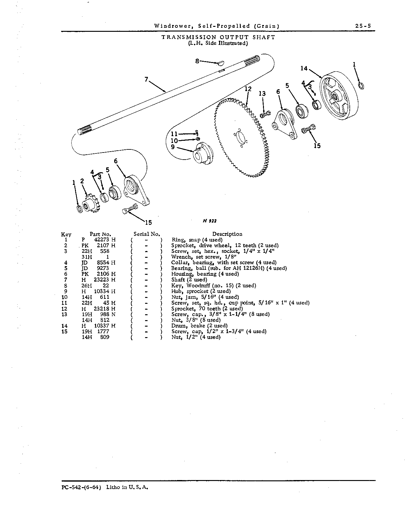 Transmission Output Shaft