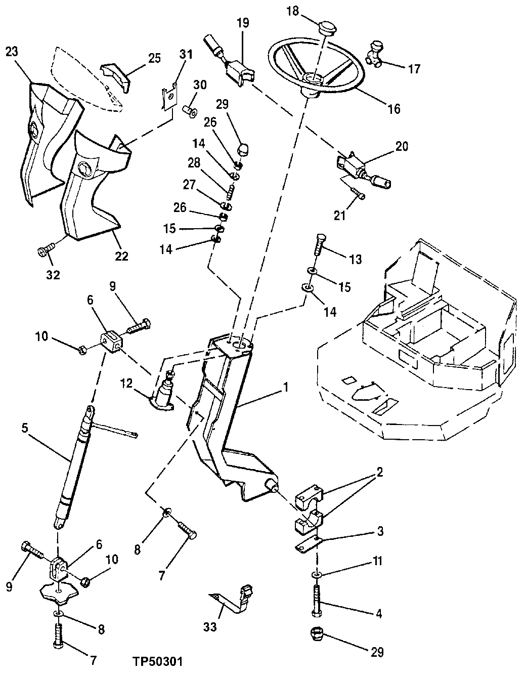 Steering Column, Steering Wheel and Console