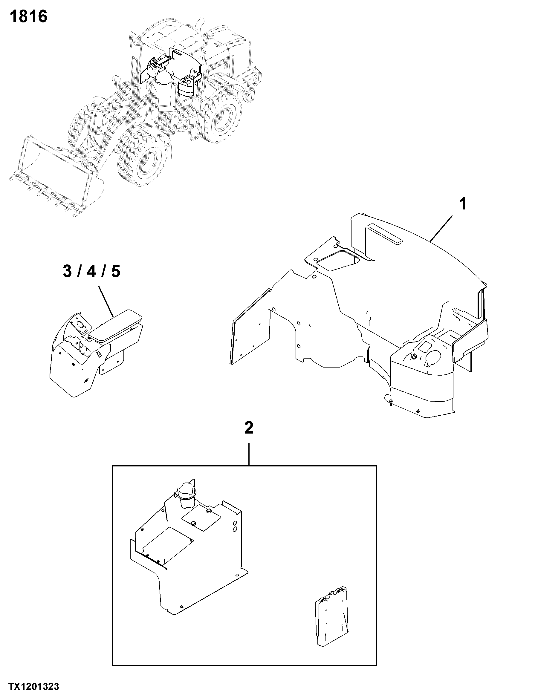 1816 Instrument and Control Mounting Structure
