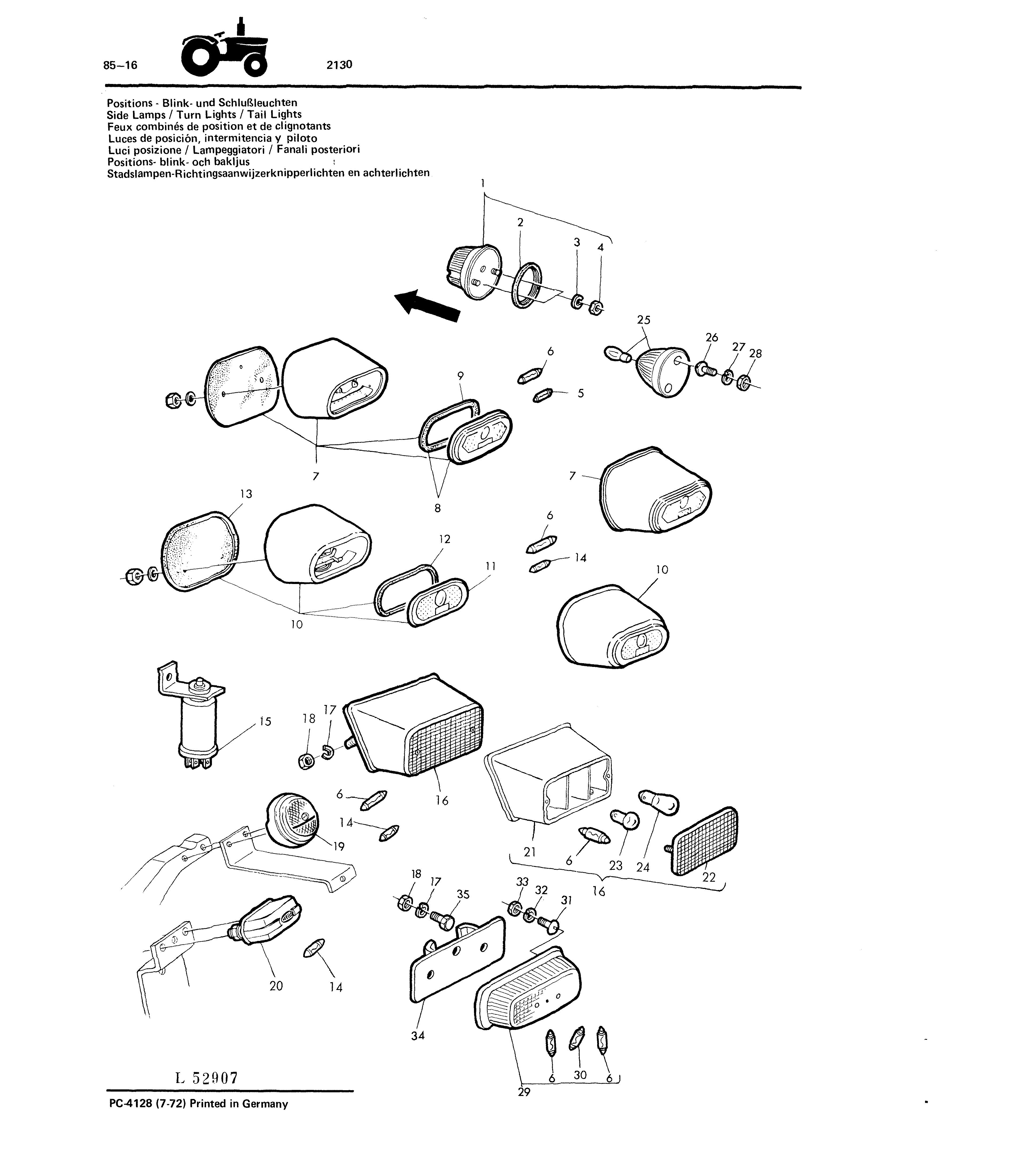Side Lamps / Turn Lights / Tail Lights