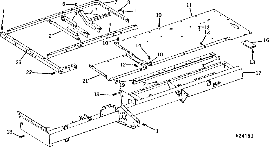 ENGINE AND OPERATOR'S PLATFORM ANGLES AND SUPPORTS (100000 - )