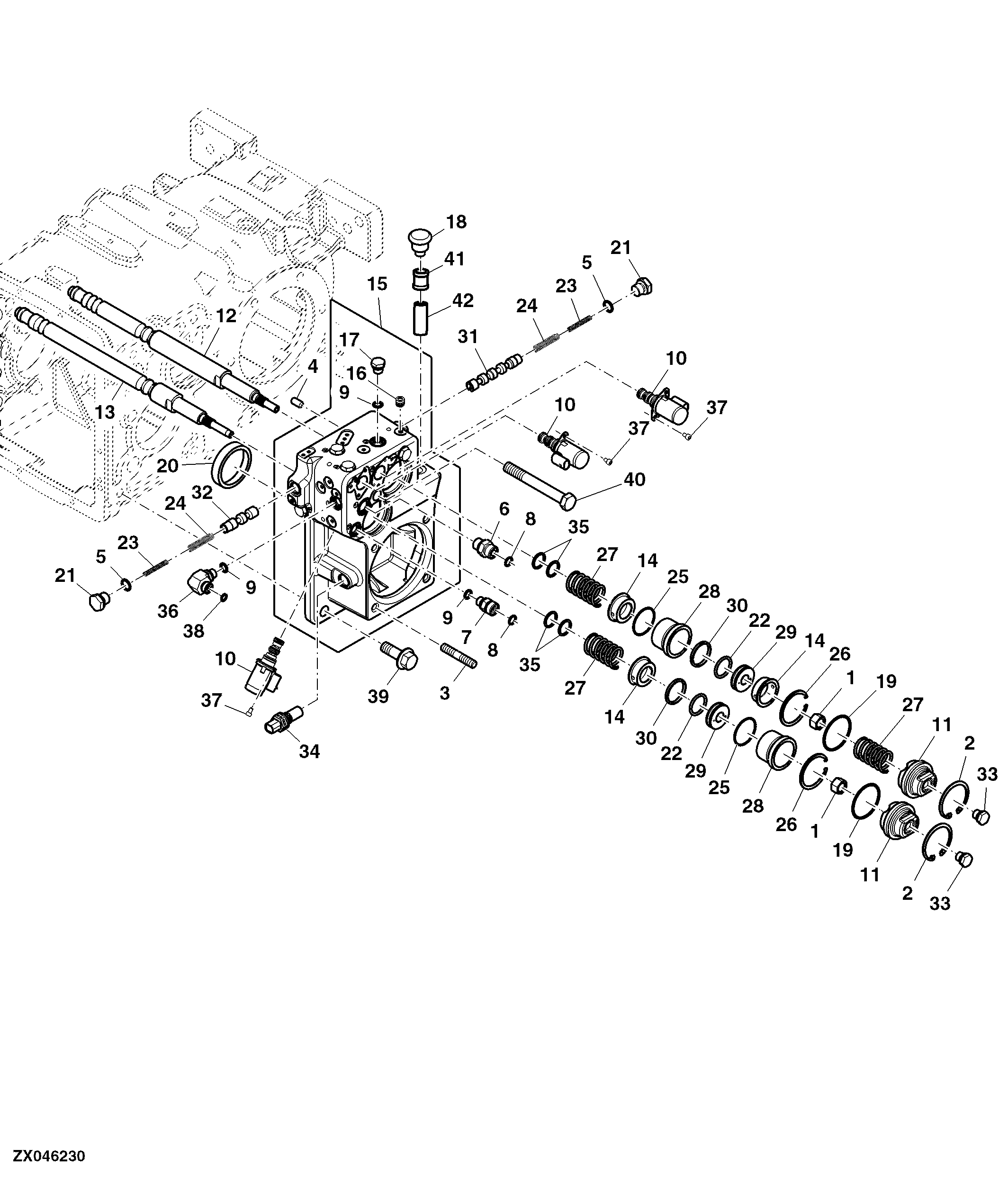 Transmission Valve Block Assembly (Optional)