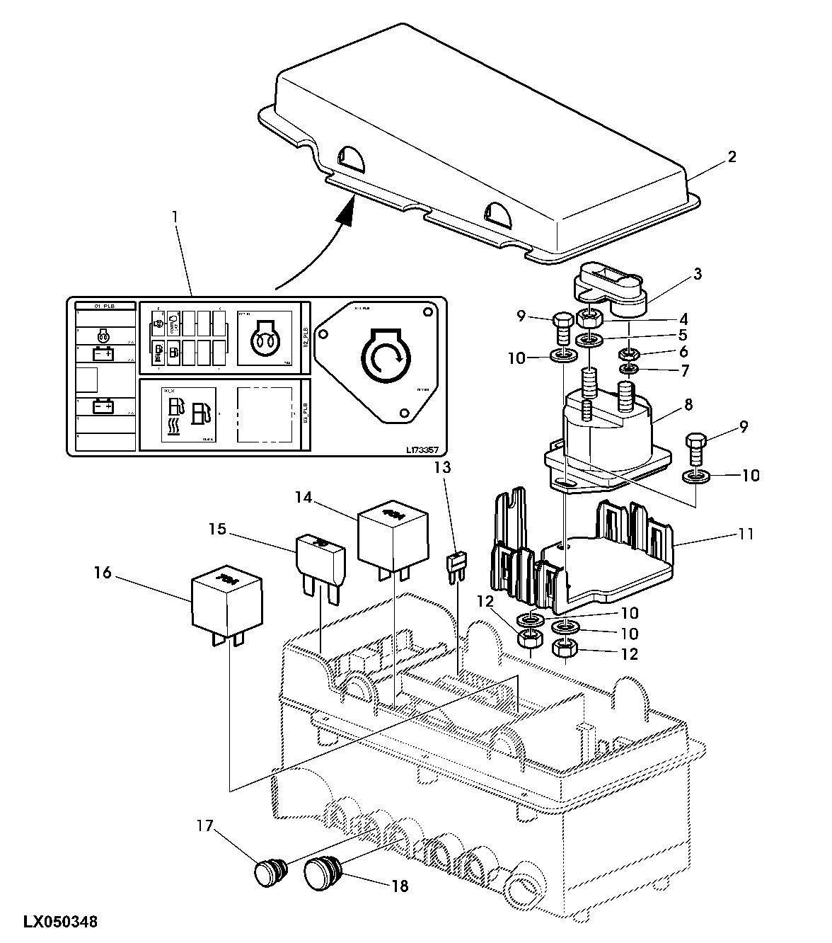 FUSES, RELAYS, LABEL FOR POWER SUPPLY HARNESS