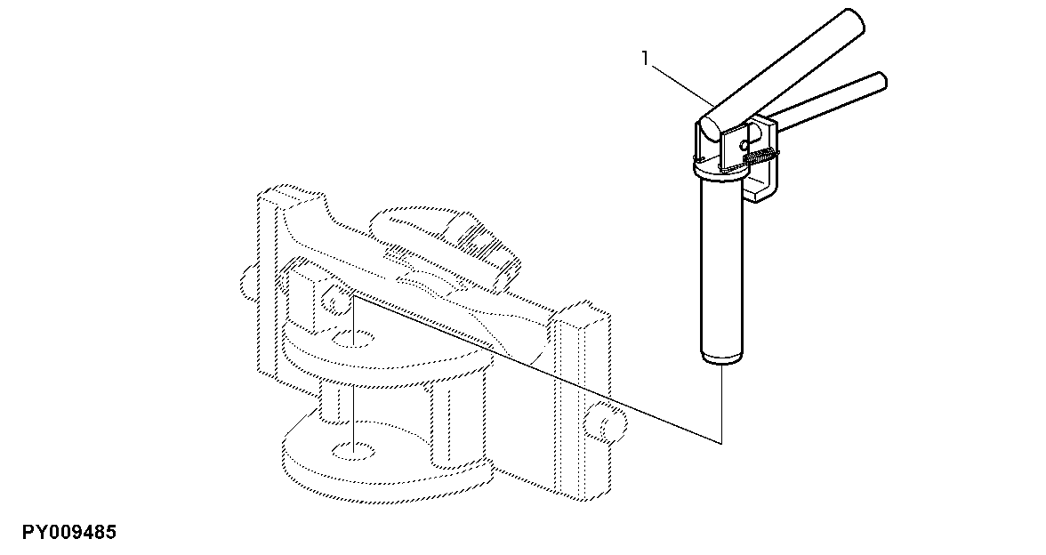 HITCH PIN W/ HANDLE, PISTOL TYPE