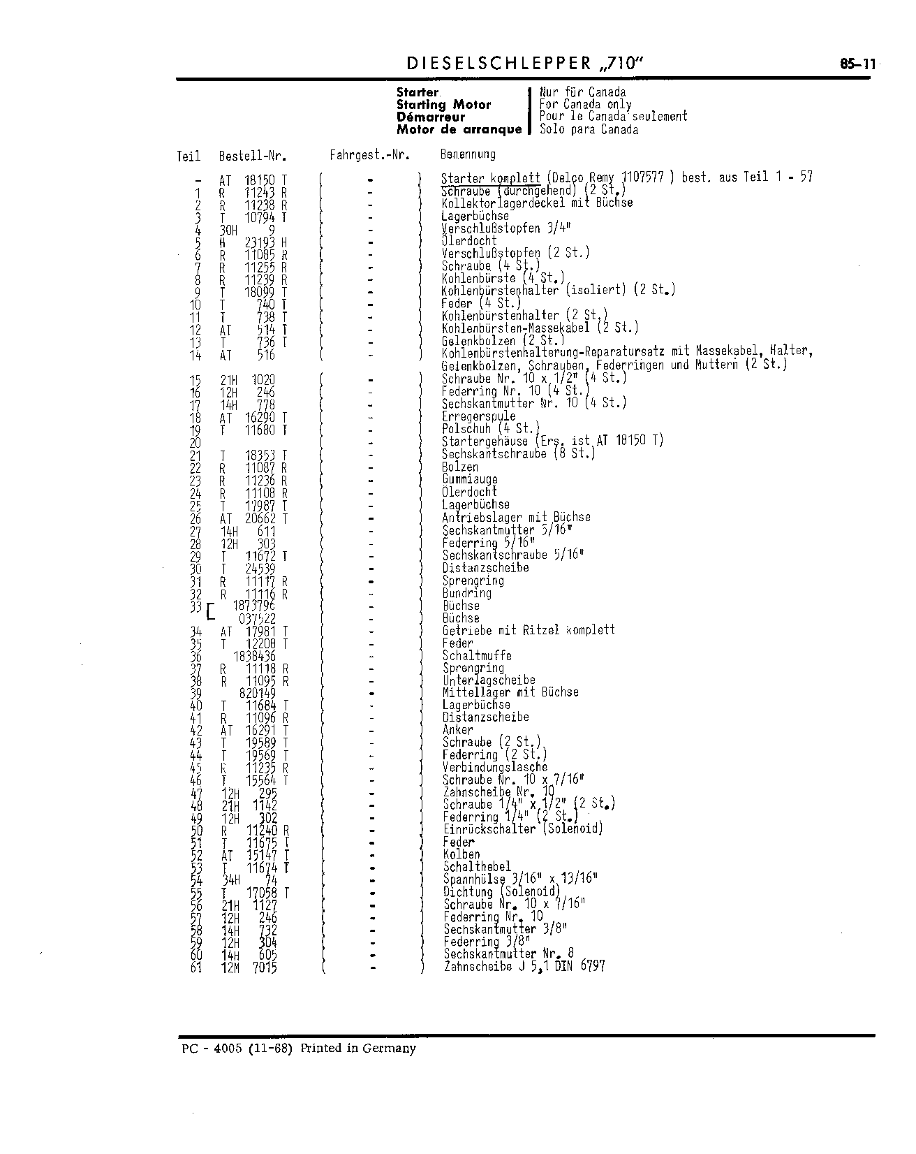 Starting Motor (Continued)