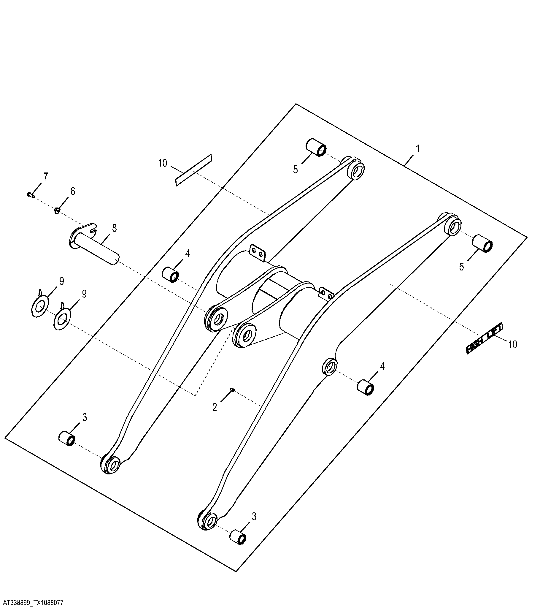 Loader Boom (High Lift Z-Bar) (NeverGrease™)