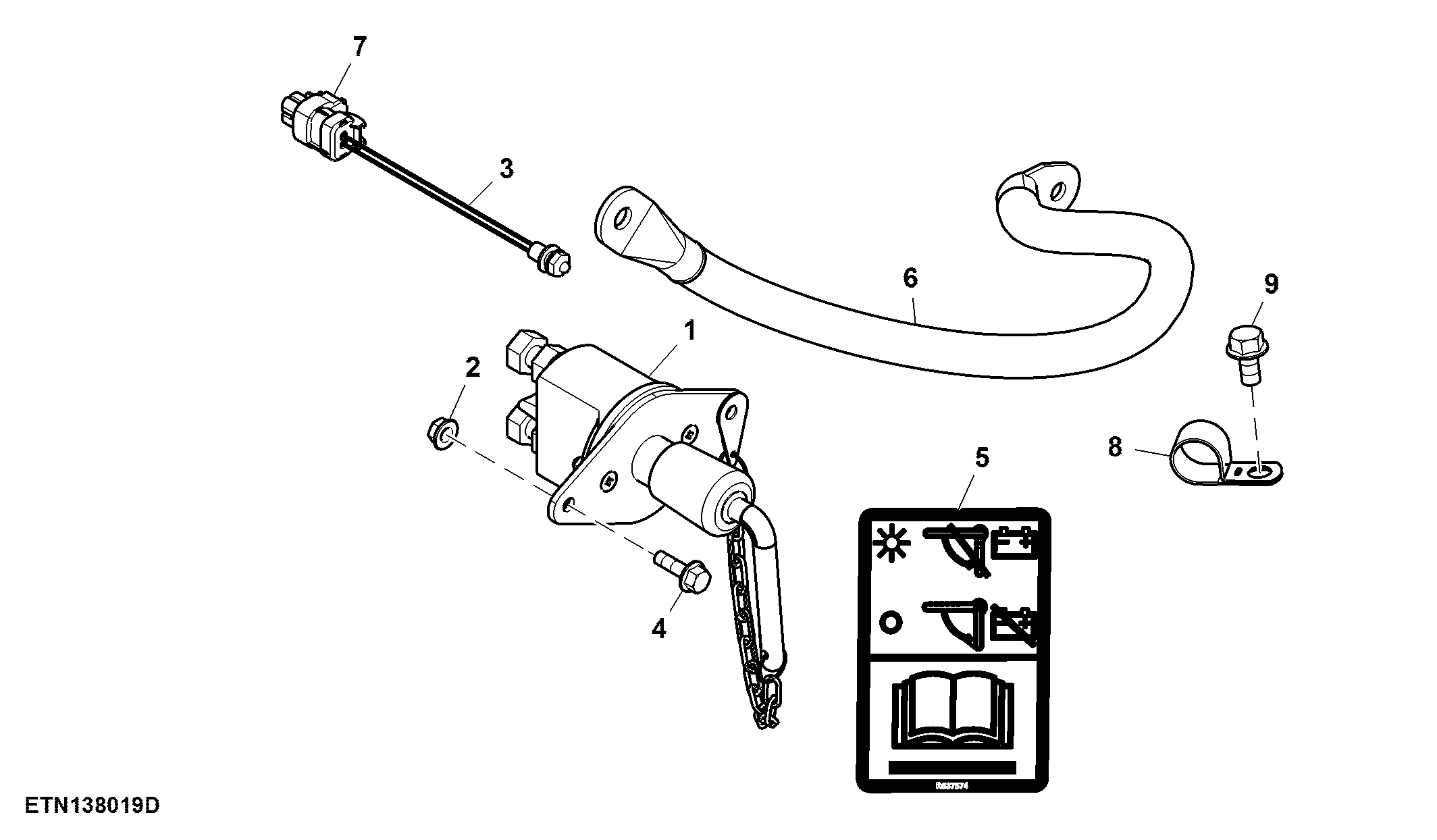 Switch, Battery Disconnect, W / LED Indicator, FT4 Engine ( - 804000)