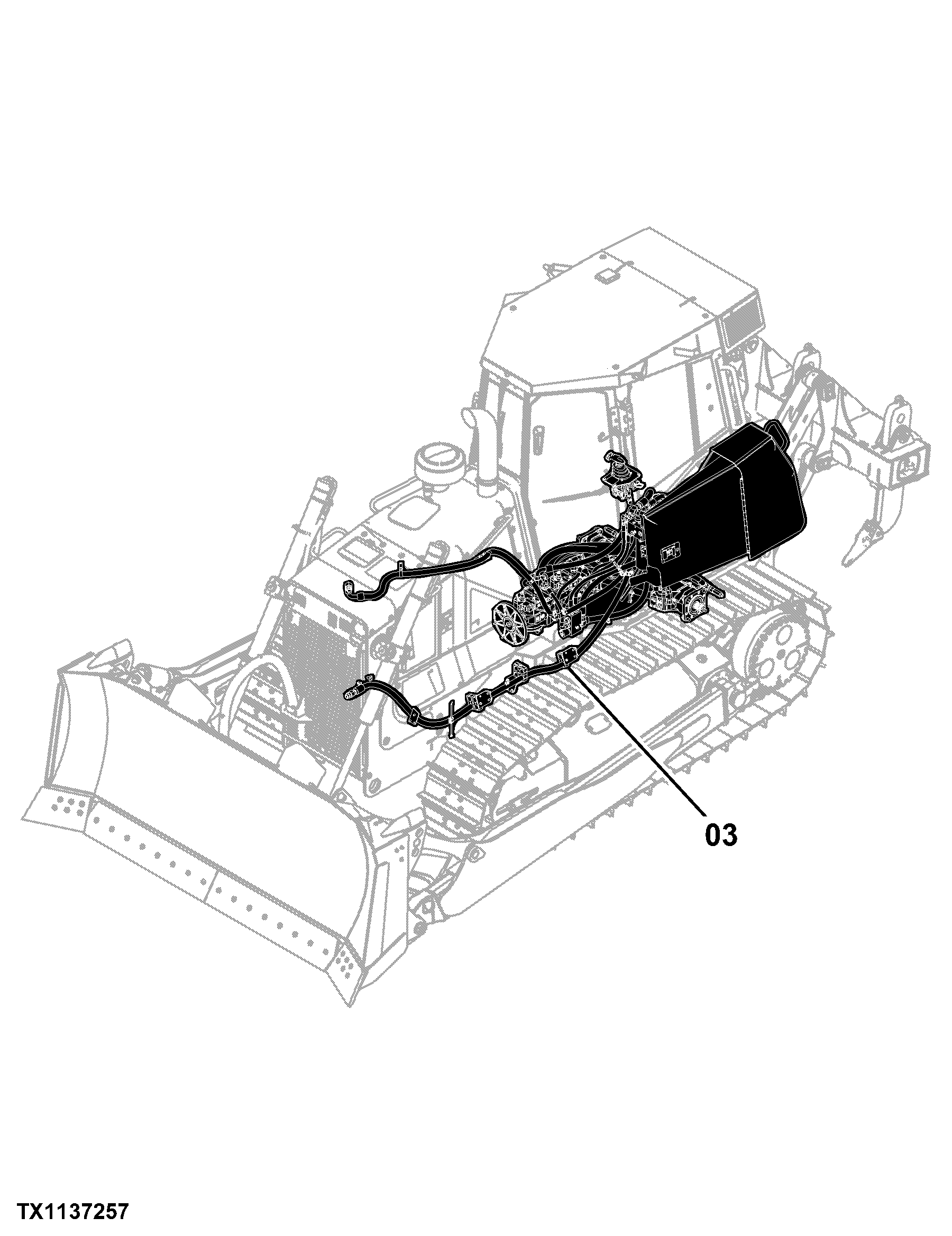 750K Crawler Dozer (PIN: 1T0750KX_ _E216966 - 270478) Engine 6068HT074
