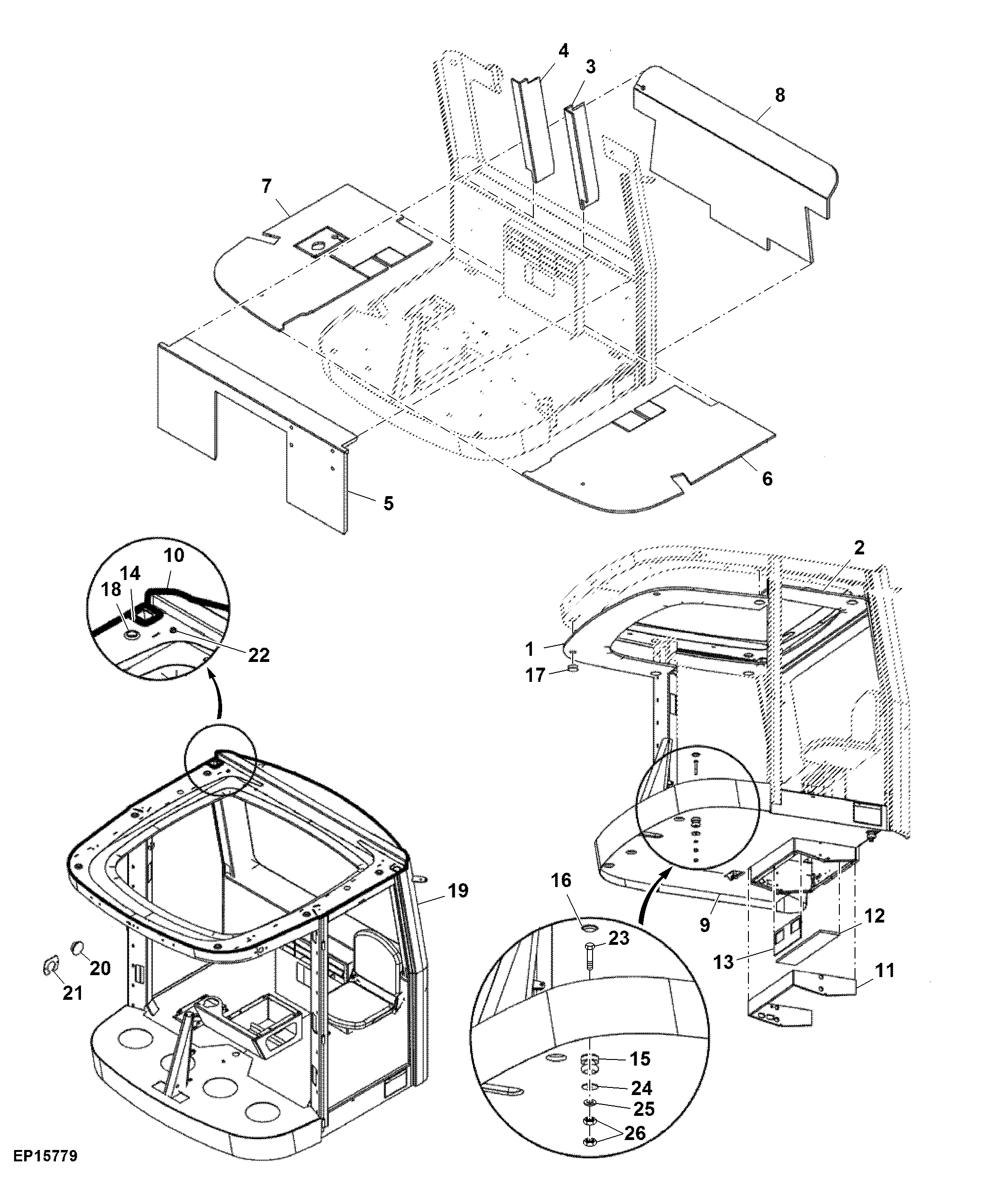 CAB Upholstery Mounts, Seals and Insulators