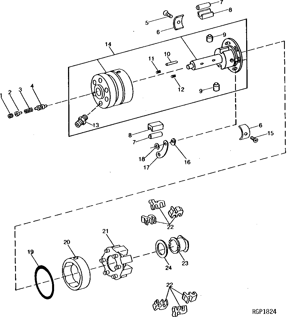 FUEL INJECTION PUMP HYDRAULIC HEAD AND ROTOR (500000 - )