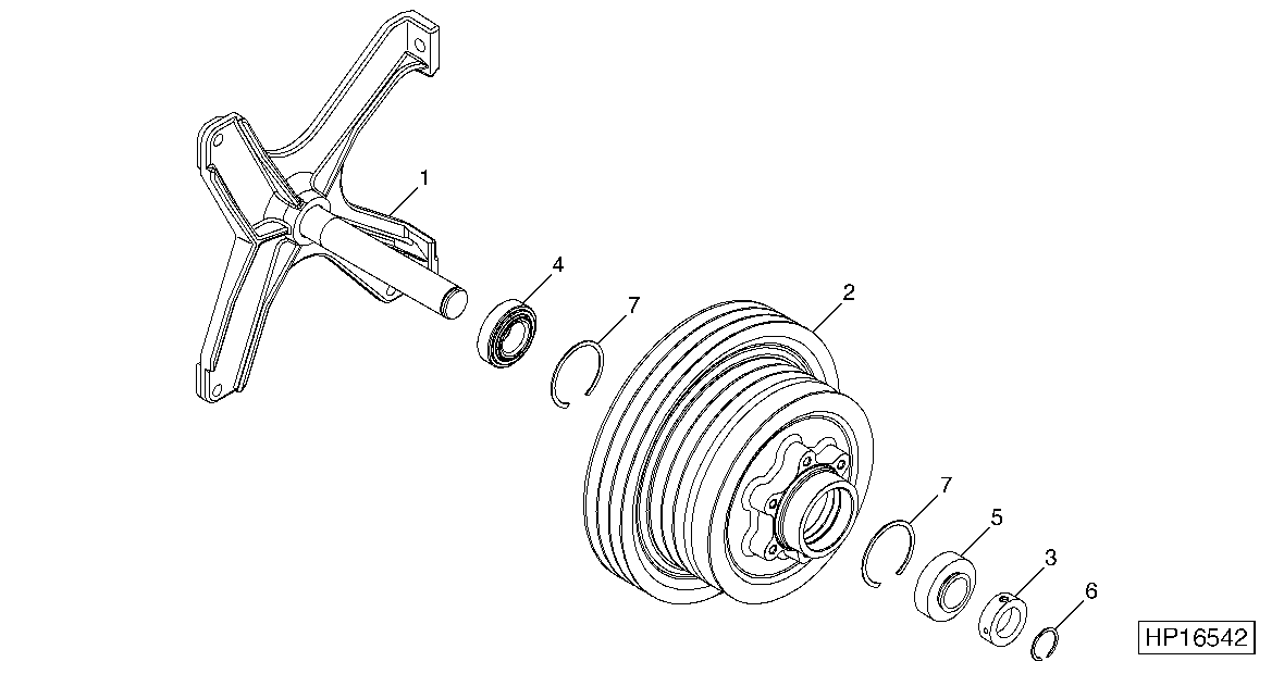 FEED ACCELERATOR DRIVER SECONDARY JACKSHAFT