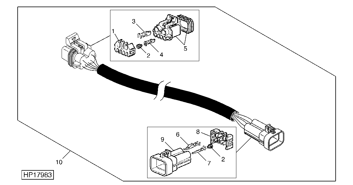 Chopper Vane Adjust Extension Wiring Harness