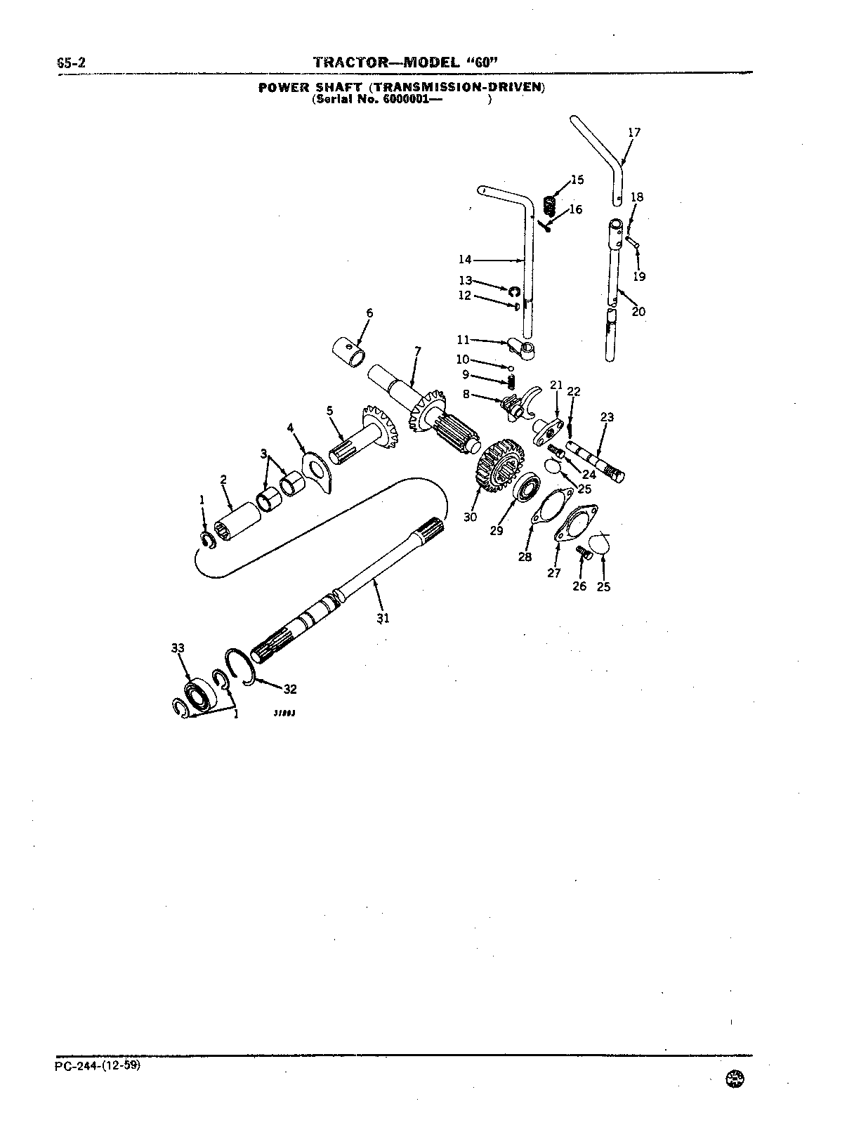 Section 65-Powershaft and Powershaft Clutch