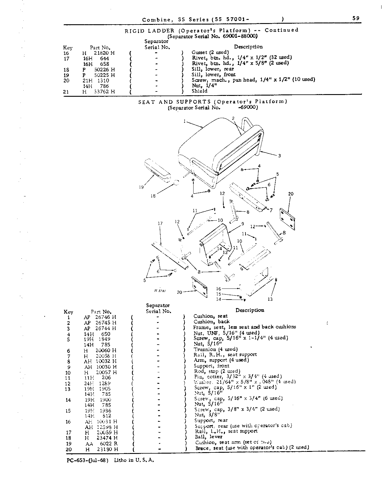 Operator's Platform, Ladder, and Controls (Continued)