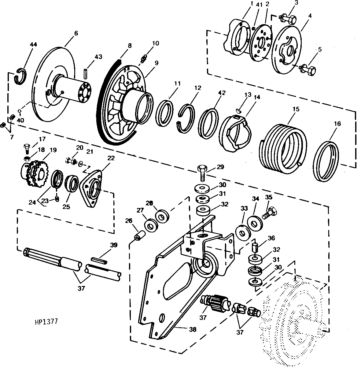 Feeder House Lower Shaft, Sheave and Mountings (Variable Drive)