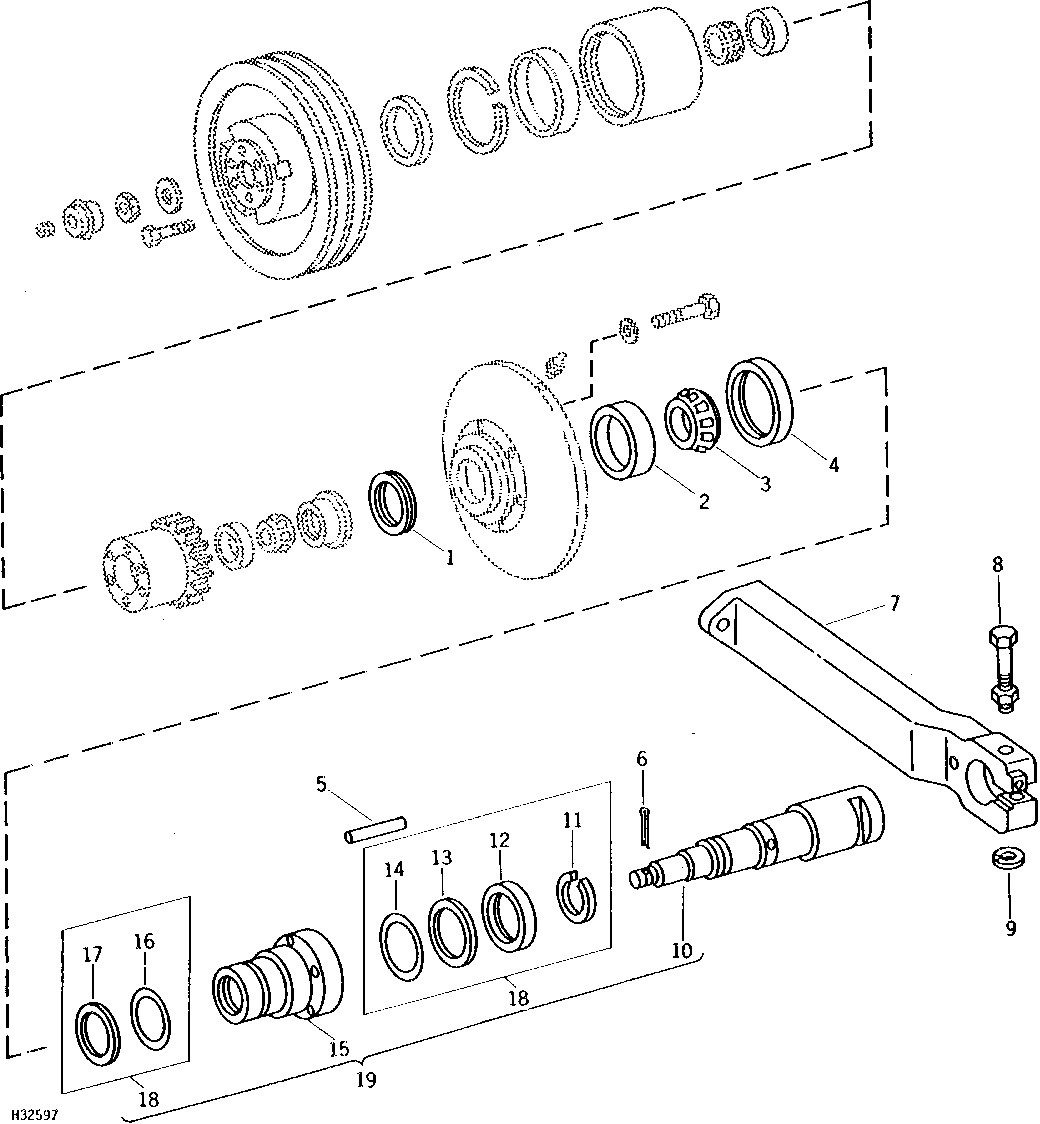 Propulsion - Drive Countershaft and Arm (Posi-Torq Drive)