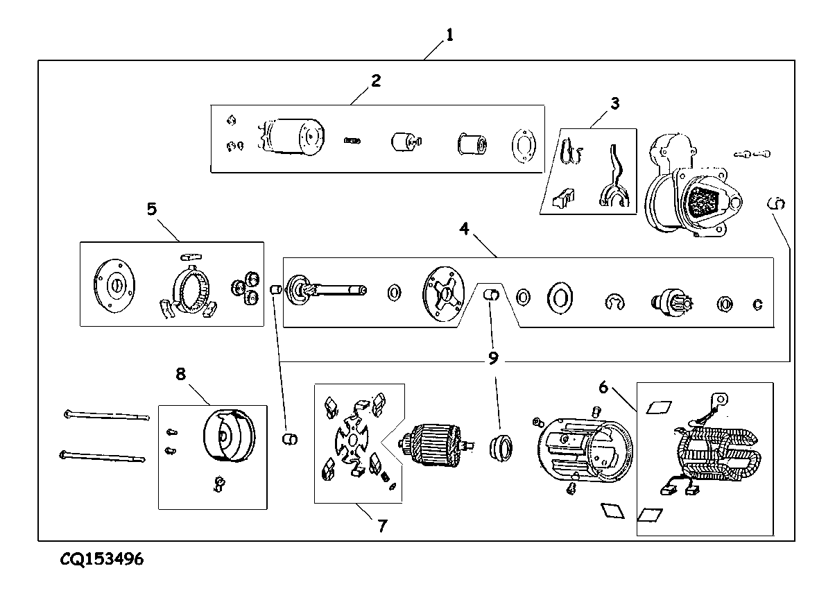 MOTOR DE ARRAQUE (COMPONENTES) - PRESTOLITE