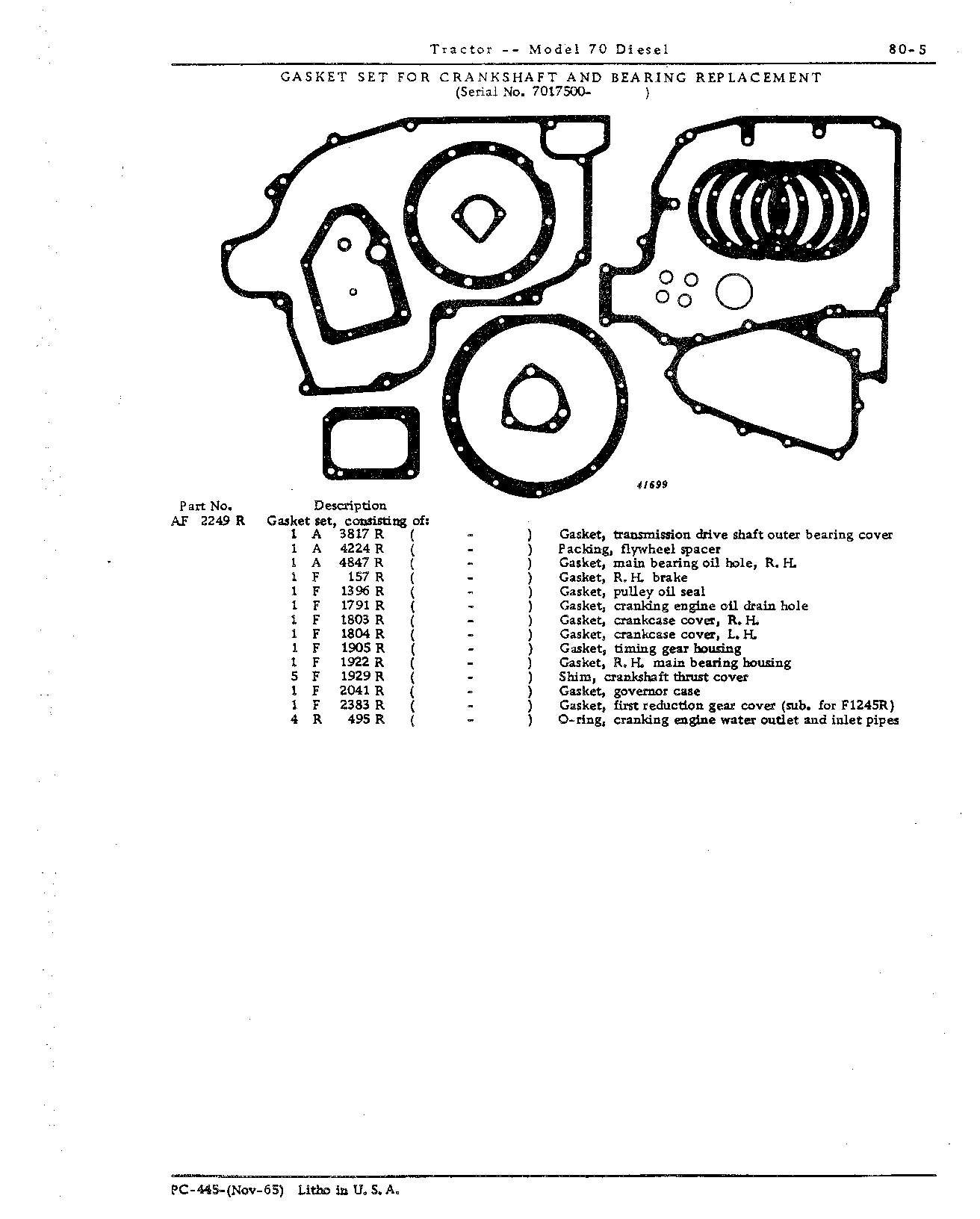 Section 80 - Umbrella Holder, Decals, and Gasket Sets (Continued)