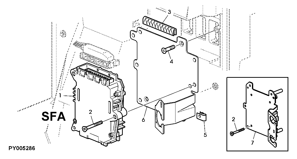 CONTROL UNIT SUSPENDED FRONT AXLE AND CAB (SFA)