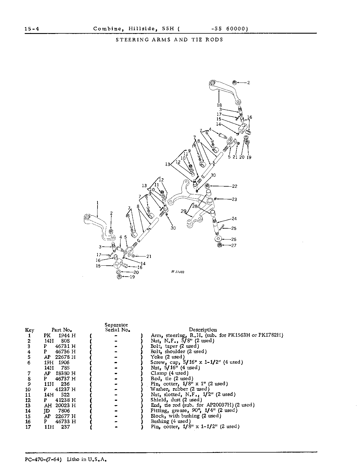 Steering arms and tie rods