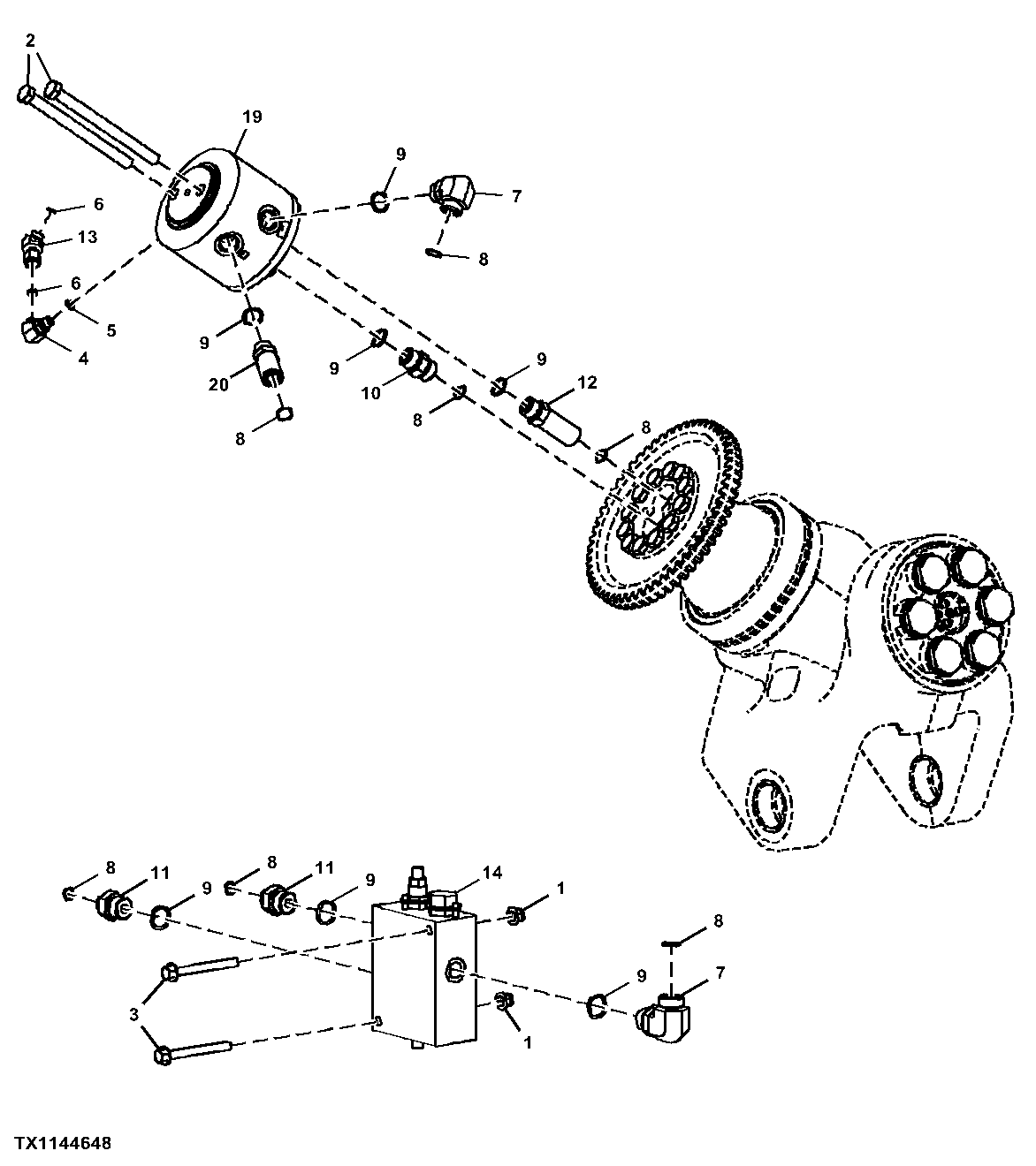 Flow Divider and Rotate Manifold, Grapple Skidder