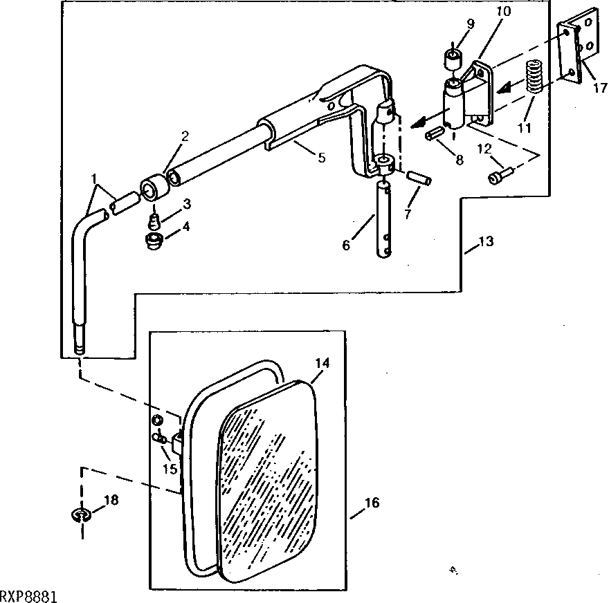 REAR VIEW MIRROR (TELESCOPIC) (EUROPEAN VERSION)