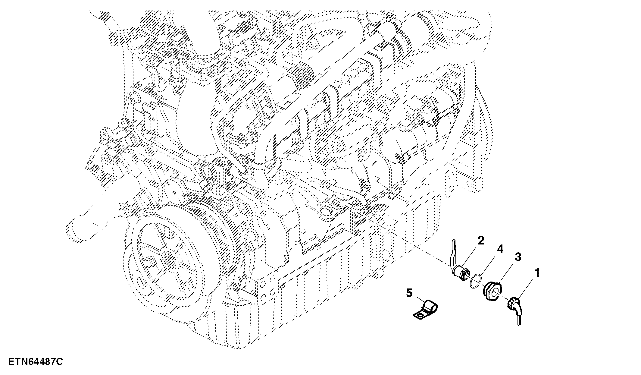 Engine Coolant Heater - 220 Volt Heater - Interim Tier 4