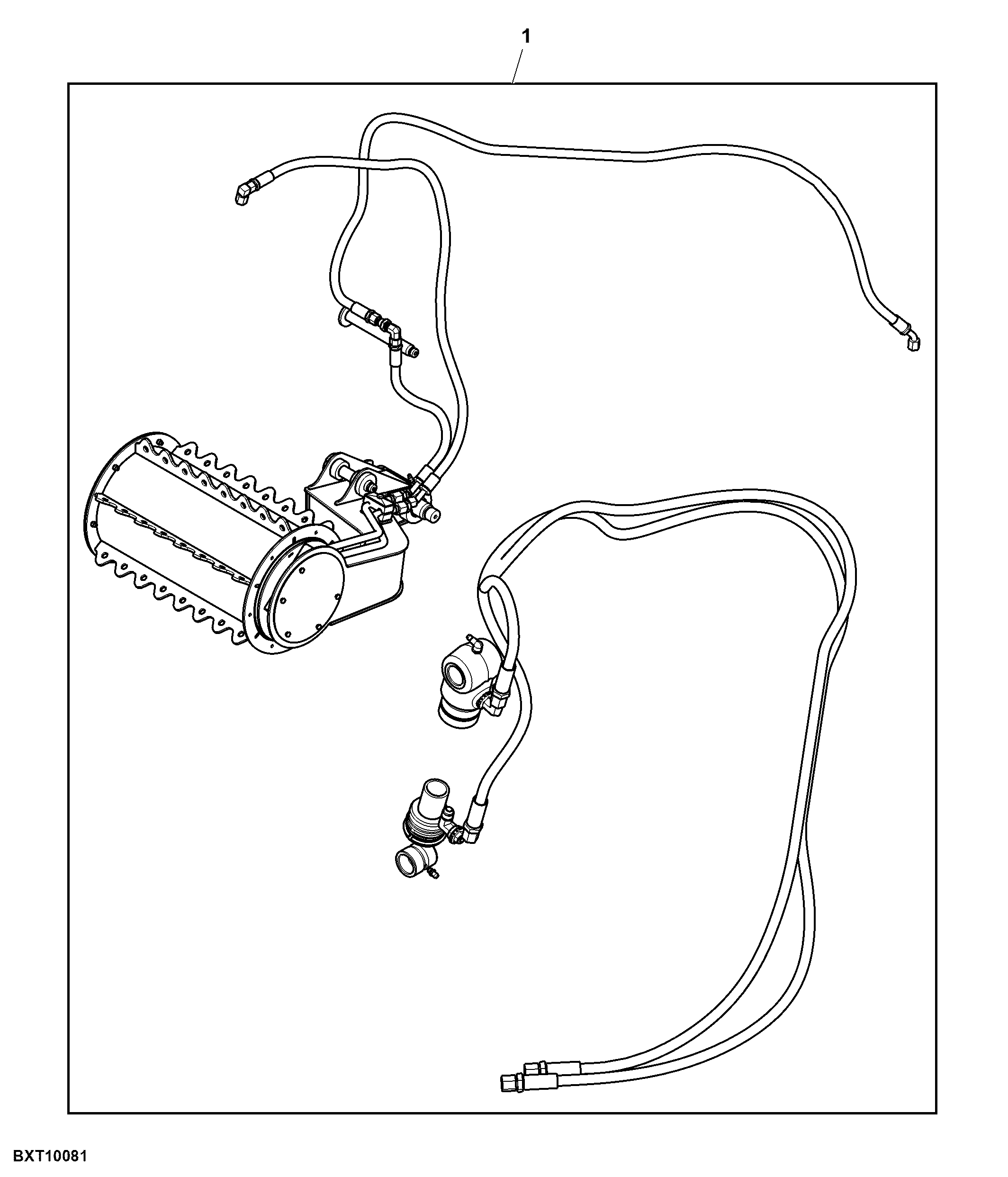 Attachment, Front Adjustable KnockDown Roller (201001 - )